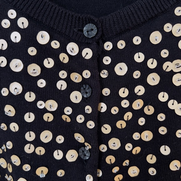 Beaded Cardigan Sweater with Sequins by A. Giannetti Size 1X Artsy - Picture 2 of 10